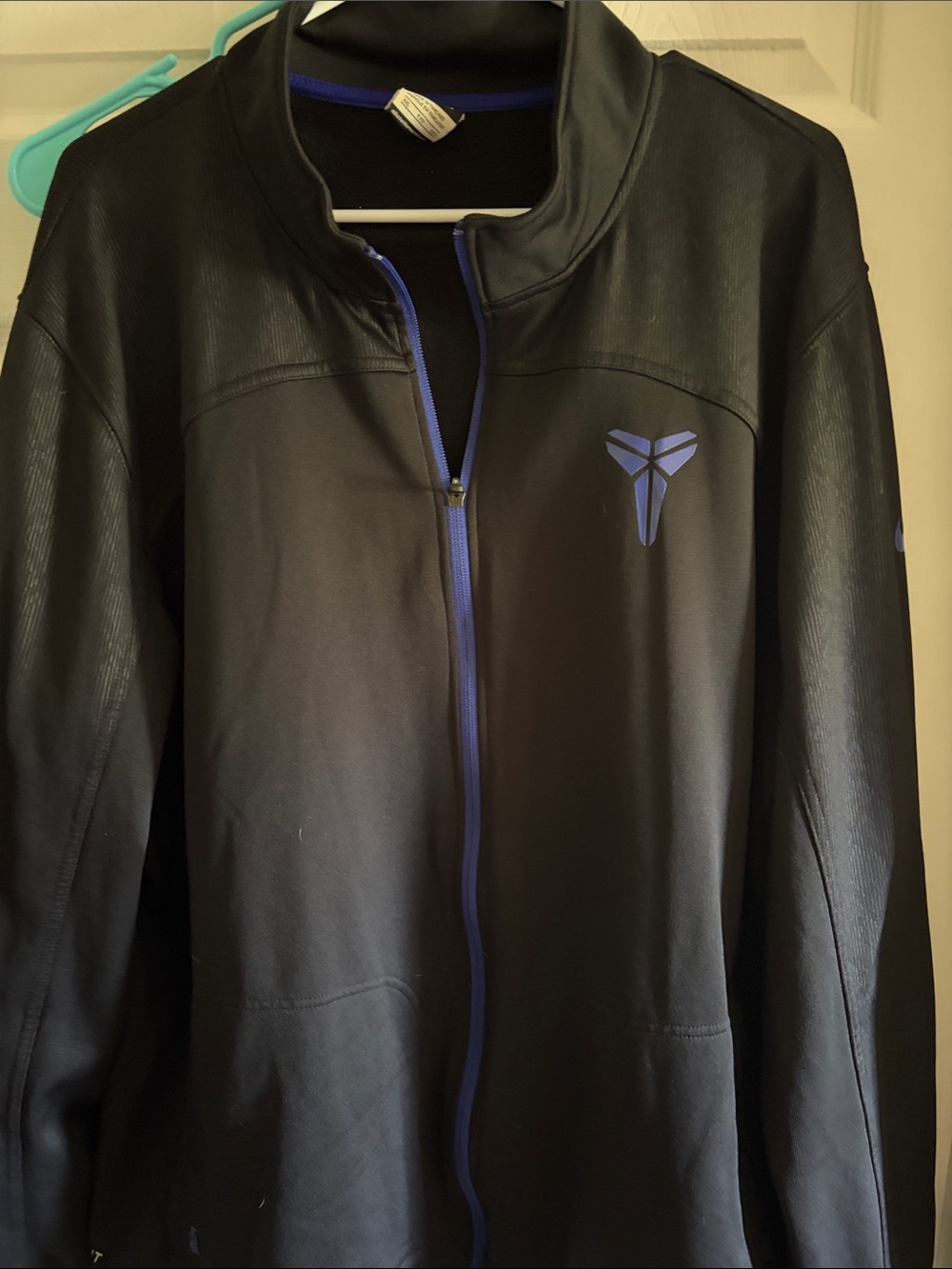 Nike Black zip up Jacket with Purple Accents
